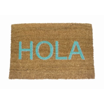 Koko Doormats Doormat Home Entrance Original and Fun Coconut fiber with Baseman PVC non-slip, 40x60 cm. Blue Hello 
Koko Doormats Doormat Home Entrance Original and Fun Coconut fiber with Baseman PVC non-slip, 40x60 cm. Blue Hello