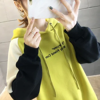 Brushed And Thick 2019 New Style Autumn And Winter Korean-style Loose-Fit Mixed Colors Hoodie WOMEN'S Coat 7835
Brushed And Thick 2019 New Style Autumn And Winter Korean-style Loose-Fit Mixed Colors Hoodie WOMEN'S Coat 7835