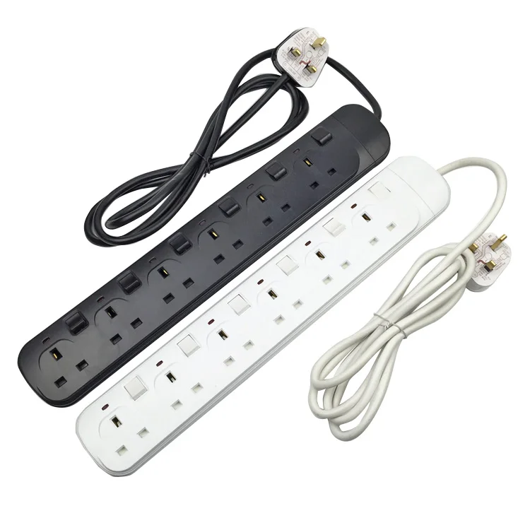 UK Plug Socket 13A 250V Power Strip Independent Switch Control 2/3/4/5/6 Ways AC Outlet 2M Power Cord For UK Hong Kong
UK Plug Socket 13A 250V Power Strip Independent Switch Control 2/3/4/5/6 Ways AC Outlet 2M Power Cord For UK Hong Kong