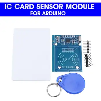 RFID-RC522 RF IC Card Reader Sensor Module S50 Blank Card and Key Ring for Raspberry Pi 40pin Male to Female Jumper Wires
RFID-RC522 RF IC Card Reader Sensor Module S50 Blank Card and Key Ring for Raspberry Pi 40pin Male to Female Jumper Wires