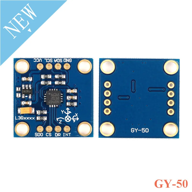 GY-50 L3G4200D 3 Axis Digital Gyroscope Sensor Module Triple Axis Gyro Angular Velocity Module IIC/SPI For Arduino GY50 GY 50
GY-50 L3G4200D 3 Axis Digital Gyroscope Sensor Module Triple Axis Gyro Angular Velocity Module IIC/SPI For Arduino GY50 GY 50