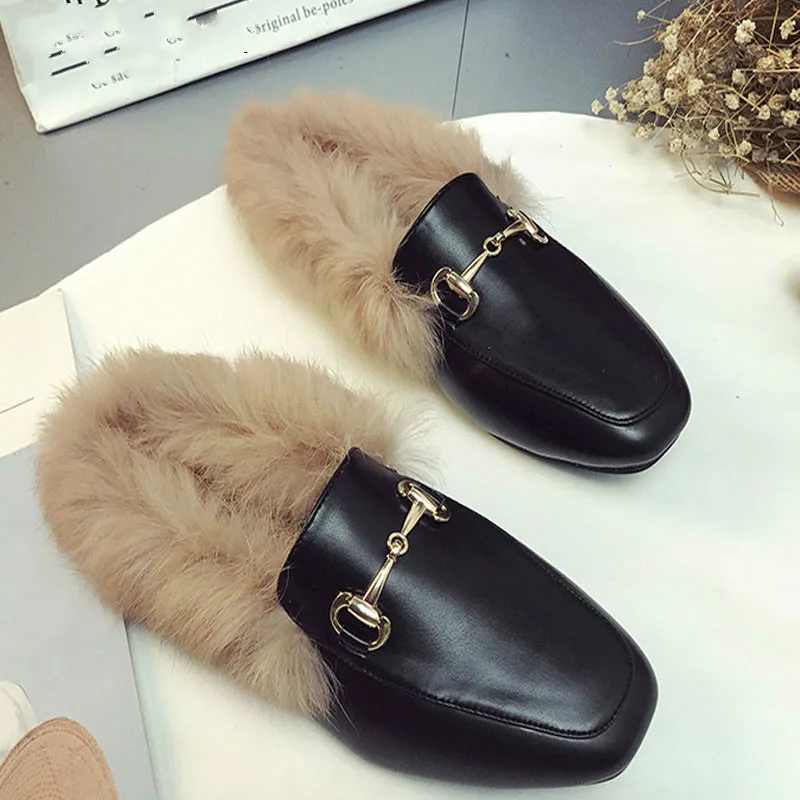 2019 New Brand Leather Female Slippers Foreign Trade Size Shoes fashion Flat Half Wool Shoes Slippers Jurchen Fur
2019 New Brand Leather Female Slippers Foreign Trade Size Shoes fashion Flat Half Wool Shoes Slippers Jurchen Fur