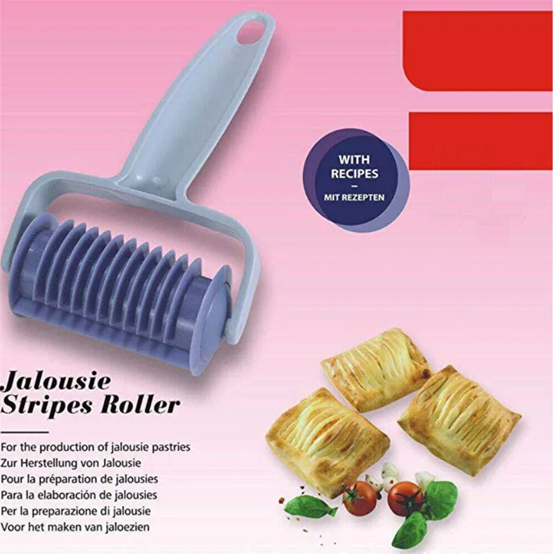 1PC DIY Cookie Cutter Roller Baking Tools Dough Croissant Maker Roller Lattice Cutter Kitchen Accessories
1PC DIY Cookie Cutter Roller Baking Tools Dough Croissant Maker Roller Lattice Cutter Kitchen Accessories