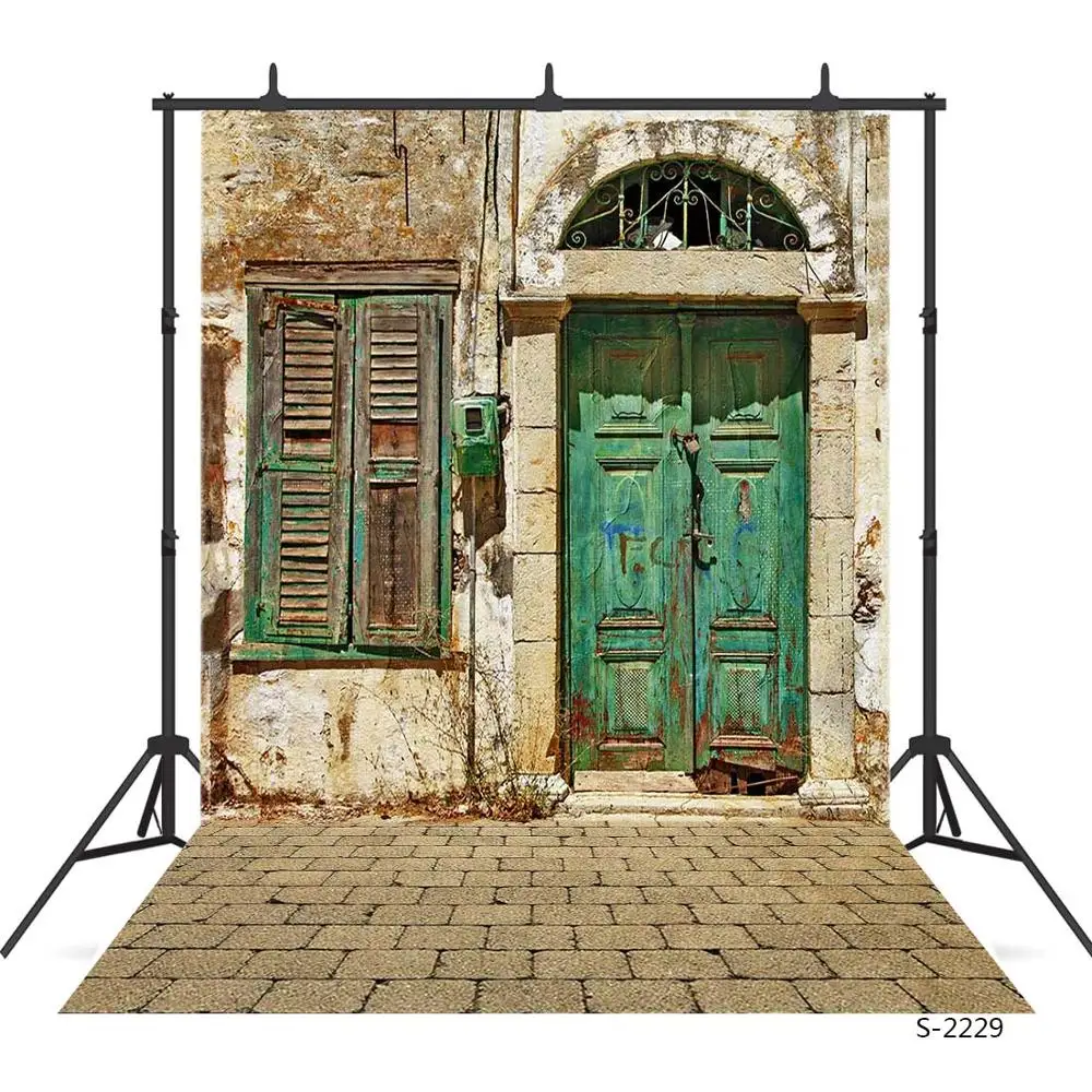 Vinyl Cloth Wedding Children Baby Photography Background for Photo Studio Old House Green Door Window Photo Backdrops
Vinyl Cloth Wedding Children Baby Photography Background for Photo Studio Old House Green Door Window Photo Backdrops
