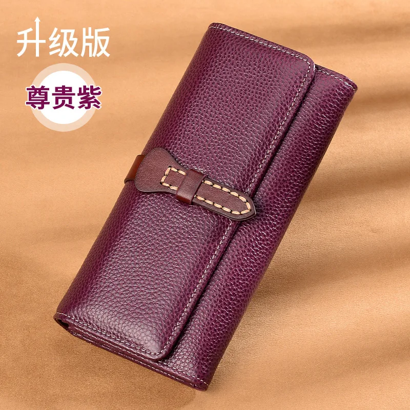 Leather Wallet Women's Long Buckle Multi-card Large Capacity Soft Leather Men and Women Hand Bag Zipper
Leather Wallet Women's Long Buckle Multi-card Large Capacity Soft Leather Men and Women Hand Bag Zipper
