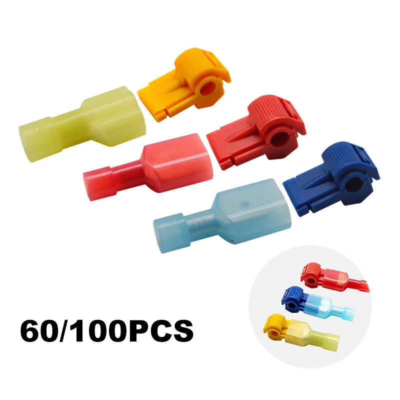 60/100PCS Quick Electrical Cable Connectors Snap Splice Lock Wire Terminals Crimp Wire Cable Connectors Standard Shipping
60/100PCS Quick Electrical Cable Connectors Snap Splice Lock Wire Terminals Crimp Wire Cable Connectors Standard Shipping