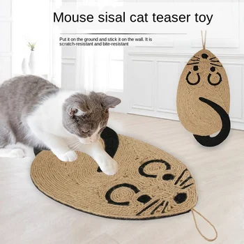 Anti Scratch Training Sisal Pad Lounge Cat Scratching Mat Funny Mouse Shaped Interaction Toy Furniture Protection Wall MJ81527
Anti Scratch Training Sisal Pad Lounge Cat Scratching Mat Funny Mouse Shaped Interaction Toy Furniture Protection Wall MJ81527
