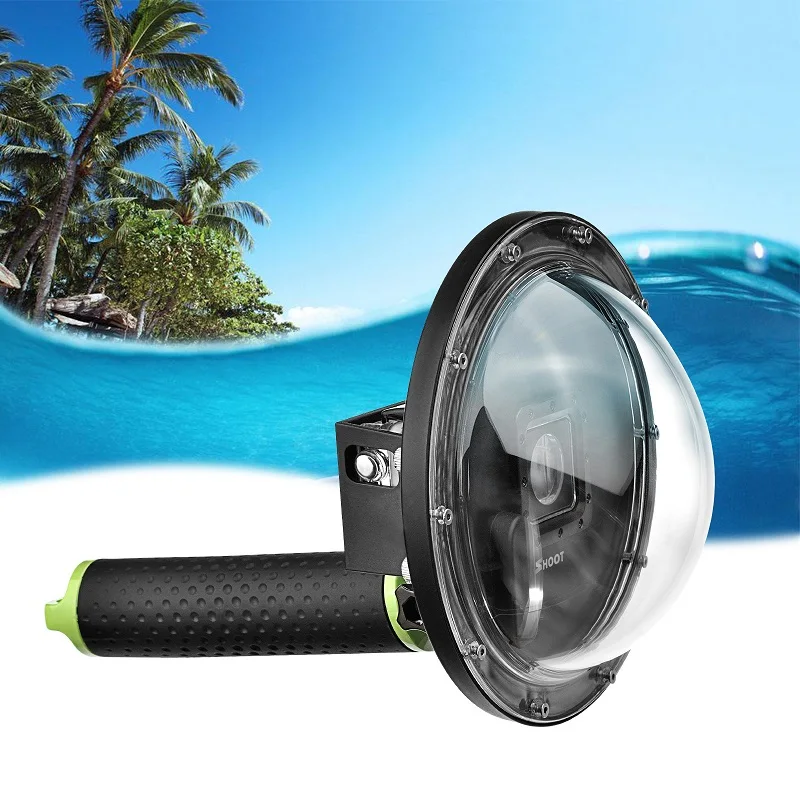 SHOOT 2.0 6 inch Dome Port For GoPro HERO 4 3+ Black Silver Action Camera with Float Grip Waterproof Case for Go Pro 4 Accessory
SHOOT 2.0 6 inch Dome Port For GoPro HERO 4 3+ Black Silver Action Camera with Float Grip Waterproof Case for Go Pro 4 Accessory