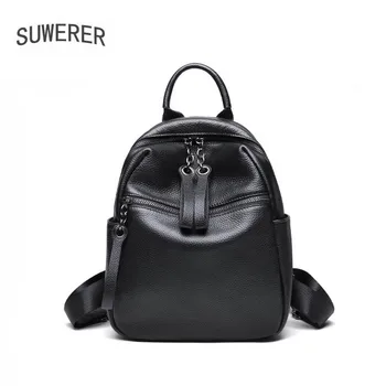 SUWERER New Genuine Leather backpack Fashion backpack large capacity backpack cowhide travel backpack student bag 
SUWERER New Genuine Leather backpack Fashion backpack large capacity backpack cowhide travel backpack student bag