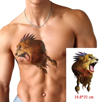 Waterproof Temporary Tattoo Sticker roaring lion king big animal feather tatoo Body Art Arm leg fake tattoos Women/Men girl kid
Waterproof Temporary Tattoo Sticker roaring lion king big animal feather tatoo Body Art Arm leg fake tattoos Women/Men girl kid