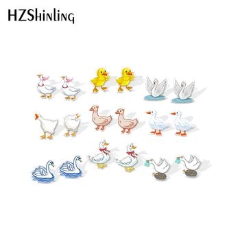 2020 New Happy Goose Stud Earring White Goose Acrylic Earrings Funny Resin Epoxy Jewelry Shrinky dinks Earring 
2020 New Happy Goose Stud Earring White Goose Acrylic Earrings Funny Resin Epoxy Jewelry Shrinky dinks Earring