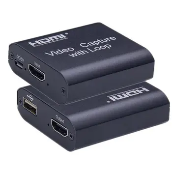 4K HDMI To USB 2.0 3.0 Loop Out Graphics Capture Card Video Recording Box PC Game Live Streaming Video Recorder Mic In Audio Out
4K HDMI To USB 2.0 3.0 Loop Out Graphics Capture Card Video Recording Box PC Game Live Streaming Video Recorder Mic In Audio Out
