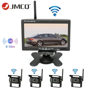 

JMCQ 7" Car Monitor Wireless Rear view camera TFT Display mirror monitors Auto Night Vision Waterproof Rear camera For Truck BUS