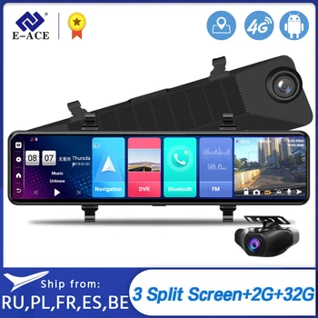 E-ACE 12" Car DVR Rearview Mirror 4G Android 8.1 Dash Cam GPS Navigation ADAS FHD 1080P Auto Video Recorder Camera WiFi Dashcam
E-ACE 12" Car DVR Rearview Mirror 4G Android 8.1 Dash Cam GPS Navigation ADAS FHD 1080P Auto Video Recorder Camera WiFi Dashcam
