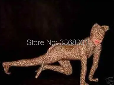 Костюм для косплея на Хэллоуин аниме Леопард Тигр Зебра узор комбинезон из