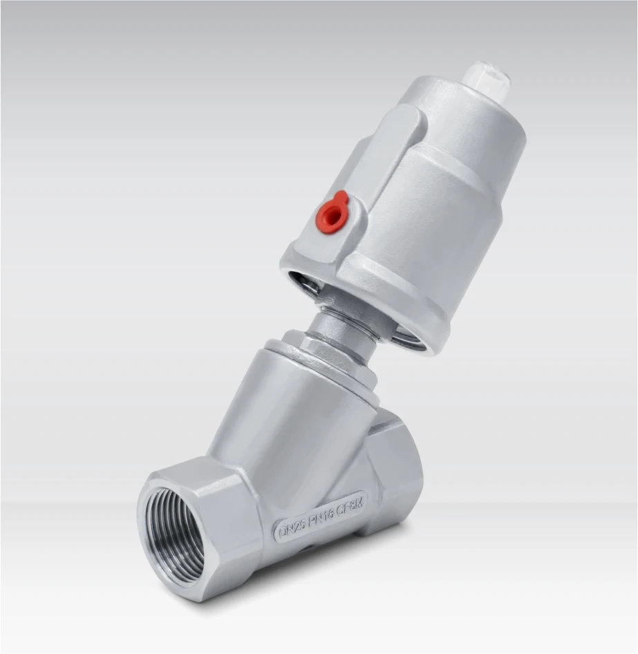 Dn10-50 Cylinder Stainless Steel Pneumatic Angle Valve Filling Steam Angle Valve
Dn10-50 Cylinder Stainless Steel Pneumatic Angle Valve Filling Steam Angle Valve
