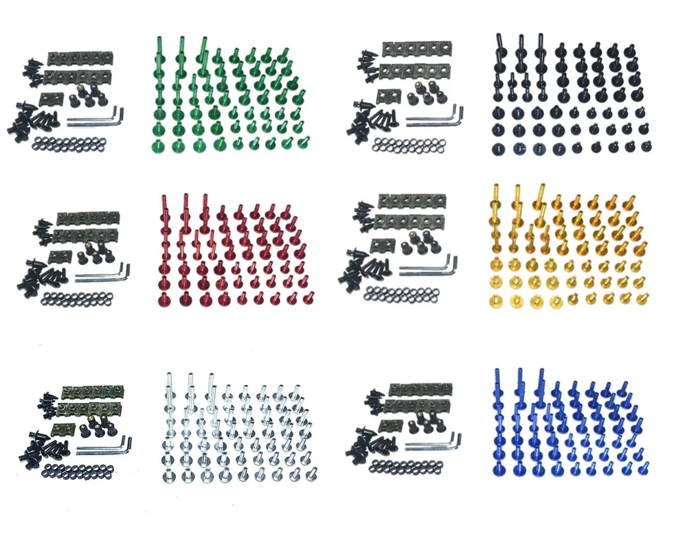 Motorcycle Complete Fairing Bolts Kit Bodywork Screws For Fit KAWASAKI ZX7R / ZX7RR 1989-2003
Motorcycle Complete Fairing Bolts Kit Bodywork Screws For Fit KAWASAKI ZX7R / ZX7RR 1989-2003