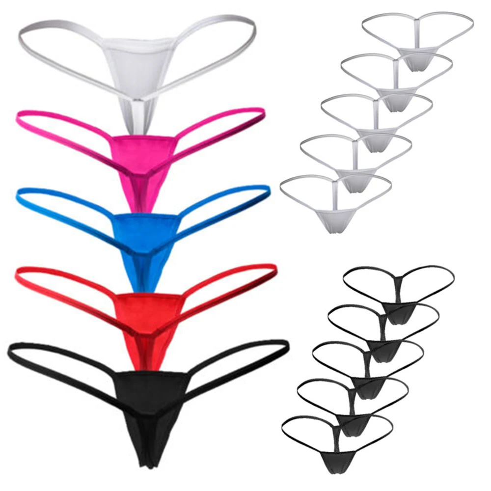 5Pcs Womens Sexy Low Waist Thong T Pants Underwear Panties Micro Mini G-String Bikini Lingerie Panty
5Pcs Womens Sexy Low Waist Thong T Pants Underwear Panties Micro Mini G-String Bikini Lingerie Panty