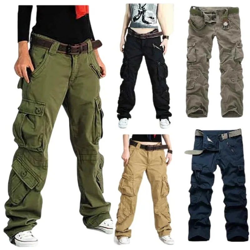 Women Cargo Pants Casual Multi-Pocket Outdoor Pants Loose Trousers Female Casual Pants Multi-Color
Women Cargo Pants Casual Multi-Pocket Outdoor Pants Loose Trousers Female Casual Pants Multi-Color