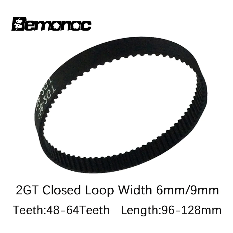 

3D Printer Parts GT2 Closed Loop Timing Belt Rubber 2GT 6mm 96/98/100/102/110/112/120/122/124/126/128 mm Synchronous Belts Part