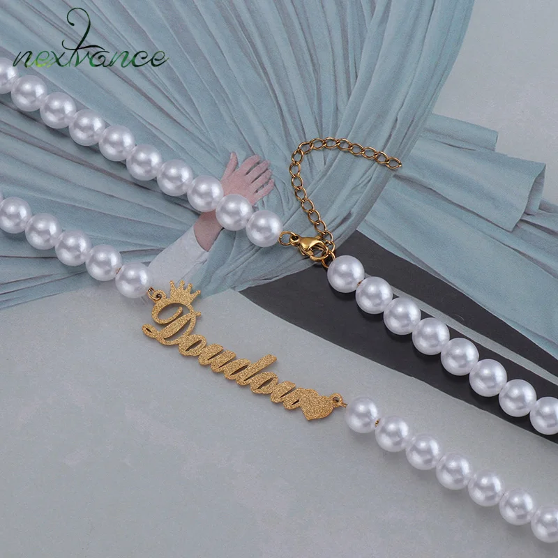 Nextvance Classic Frost customize Necklace Stainless Steel Personalized Name Crown Pendant Necklaces Women Girfriend Jewelry
Nextvance Classic Frost customize Necklace Stainless Steel Personalized Name Crown Pendant Necklaces Women Girfriend Jewelry