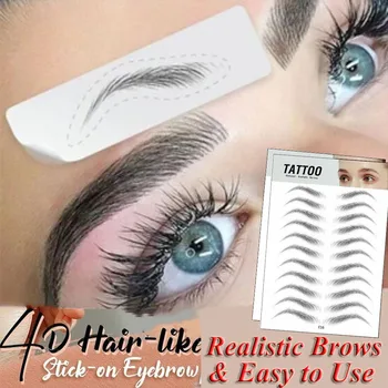 4D Hair-like Eyebrow Tattoo Sticker False Eyebrows Waterproof Lasting Stick-on Eyebrow Tattoo Sticker Eyebrow Makeup Tool
4D Hair-like Eyebrow Tattoo Sticker False Eyebrows Waterproof Lasting Stick-on Eyebrow Tattoo Sticker Eyebrow Makeup Tool
