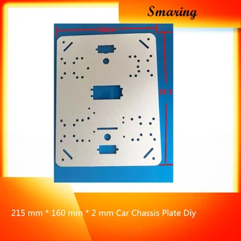 6061 High Strength Aluminum Alloy 215 mm * 160 mm * 2 mm Car Chassis Plate Diy Tracked Crawler Caterpillar Track RC Toy Kit
6061 High Strength Aluminum Alloy 215 mm * 160 mm * 2 mm Car Chassis Plate Diy Tracked Crawler Caterpillar Track RC Toy Kit
