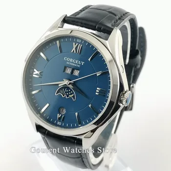 Corgeut Mens Watches 41MM Silver Case White/Blue Dial Automatic Mechanical Wristwatches Waterproof Men Watch Clock
Corgeut Mens Watches 41MM Silver Case White/Blue Dial Automatic Mechanical Wristwatches Waterproof Men Watch Clock
