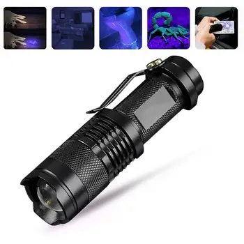 Torch Light Led Outdoor Sports Interior Design Flashlight Flashlight Adjustable Focus Violet Powerful Tactical 400nm 3-Mode
Torch Light Led Outdoor Sports Interior Design Flashlight Flashlight Adjustable Focus Violet Powerful Tactical 400nm 3-Mode