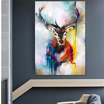 Vertical Colorful Elk Animal Canvas Painting Modern Bedroom Wall Decoration Canvas Prints No frame Dropshipping Home Decor Art
Vertical Colorful Elk Animal Canvas Painting Modern Bedroom Wall Decoration Canvas Prints No frame Dropshipping Home Decor Art