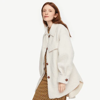 New Women's Fleece Coat Korean Version of the Mosaic Rice White Autumn and Winter Long Paragraph Lapel Long Sleeve Loose Coat
New Women's Fleece Coat Korean Version of the Mosaic Rice White Autumn and Winter Long Paragraph Lapel Long Sleeve Loose Coat