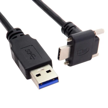 Up Down Angled USB 3.1 Type-C Dual Screw Locking to Standard USB3.0 Data Cable 90 Degree for Camera
Up Down Angled USB 3.1 Type-C Dual Screw Locking to Standard USB3.0 Data Cable 90 Degree for Camera