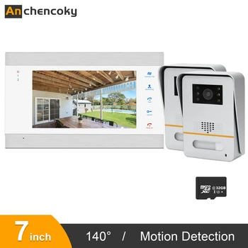 Anchencoky Video Door Phone Wired Video Intercom System 7 inch Door Intercom 1200TVL Camera With Door Release and Motion Sensing
Anchencoky Video Door Phone Wired Video Intercom System 7 inch Door Intercom 1200TVL Camera With Door Release and Motion Sensing