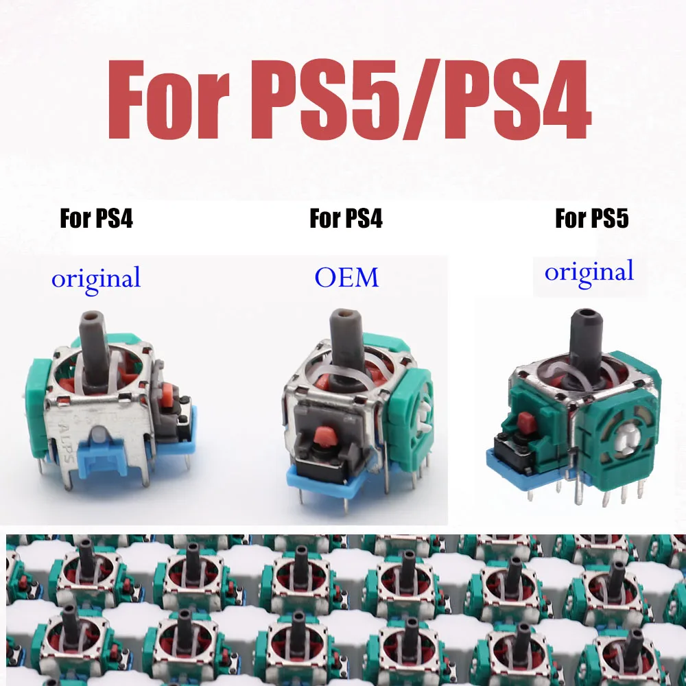 ALPS OEM 3D потенциометр Joy Stick аналоговый осевой джойстик модуль для Sony Playstation4 PS4 Геймпад для PS5 Slim Pro Contoller
ALPS OEM 3D потенциометр Joy Stick аналоговый осевой джойстик модуль для Sony Playstation4 PS4 Геймпад для PS5 Slim Pro Contoller