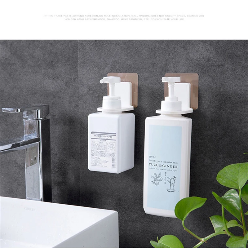 מדבקות לקיר לתליית תמרוקים וסבון נוזלי מדבקות לקיר לתליית תמרוקים וסבון נוזלי