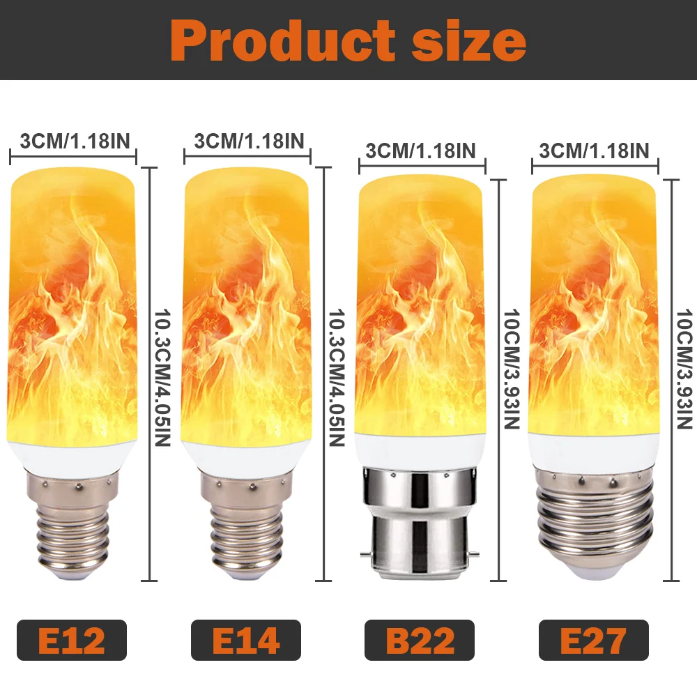LED Flame Effect Light Bulbs E27 LED Bulb with Gravity Sensor Flame Night Bulb for Holiday Gifts Home Hotel Bar Party Decoration
LED Flame Effect Light Bulbs E27 LED Bulb with Gravity Sensor Flame Night Bulb for Holiday Gifts Home Hotel Bar Party Decoration
