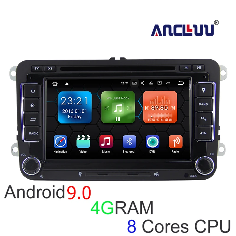 4G RAM Android 9 0 VW dvd плеер GPS навигатор для Beetle Caddy CC Golf Polo Jetta Tiguan T5 автомобильное радио