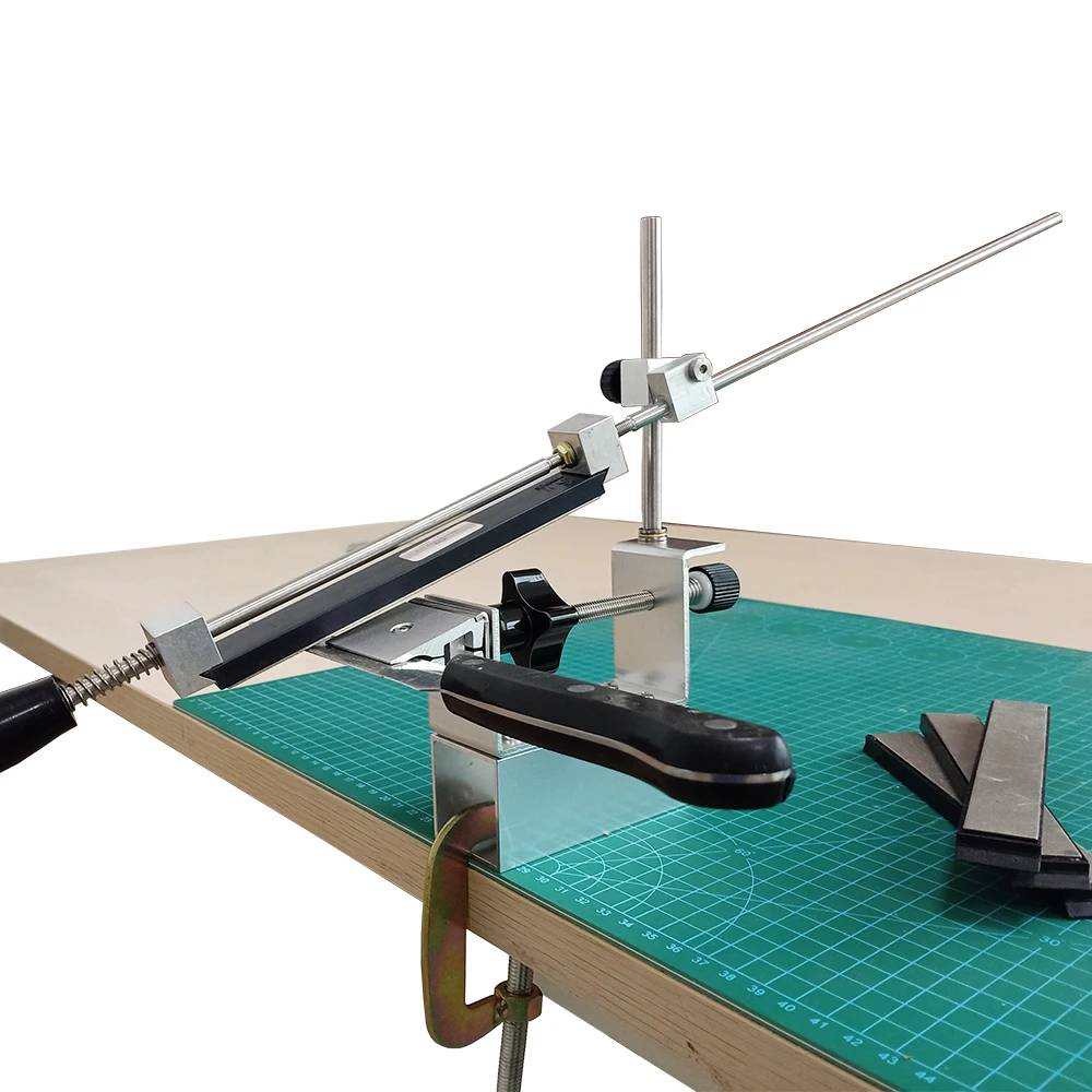 KME system kitchen knife sharpener sharpening system fixed angle Edge pro sharpener with whetstone
KME system kitchen knife sharpener sharpening system fixed angle Edge pro sharpener with whetstone