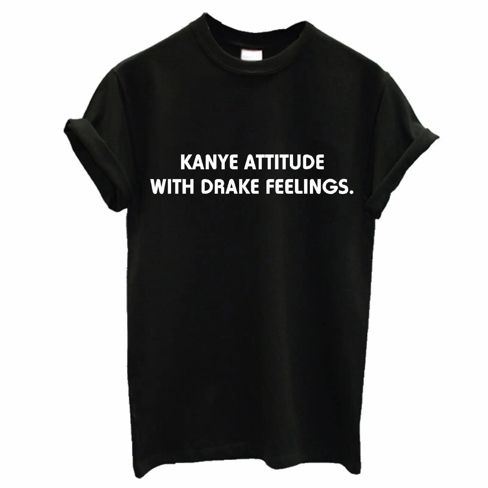 KANYE ATTITUDE with DRAKE FEELINGS T SHIRT UNISEX west rap xo drizzy 100% Cotton Short Sleeve O-Neck Top Tee
KANYE ATTITUDE with DRAKE FEELINGS T SHIRT UNISEX west rap xo drizzy 100% Cotton Short Sleeve O-Neck Top Tee