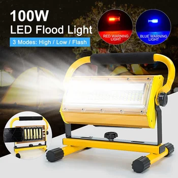 Floodlight 100W LED Spotlight Outdoor LED Projector Reflector Bouwlamp Construction Lamp Rechargeable 18650 Batteries
Floodlight 100W LED Spotlight Outdoor LED Projector Reflector Bouwlamp Construction Lamp Rechargeable 18650 Batteries