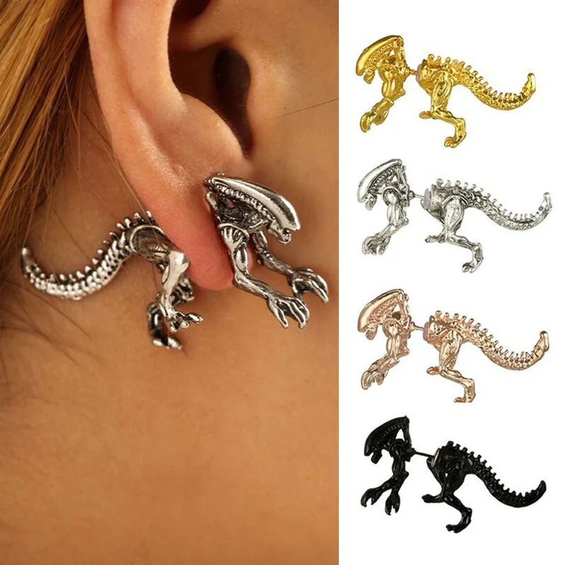 2019 New Arrival Exaggerated Dinosaur Skeleton Earrings Three-dimensional Alien Dinosaur Animal Bone Stud Earrings For Women
2019 New Arrival Exaggerated Dinosaur Skeleton Earrings Three-dimensional Alien Dinosaur Animal Bone Stud Earrings For Women