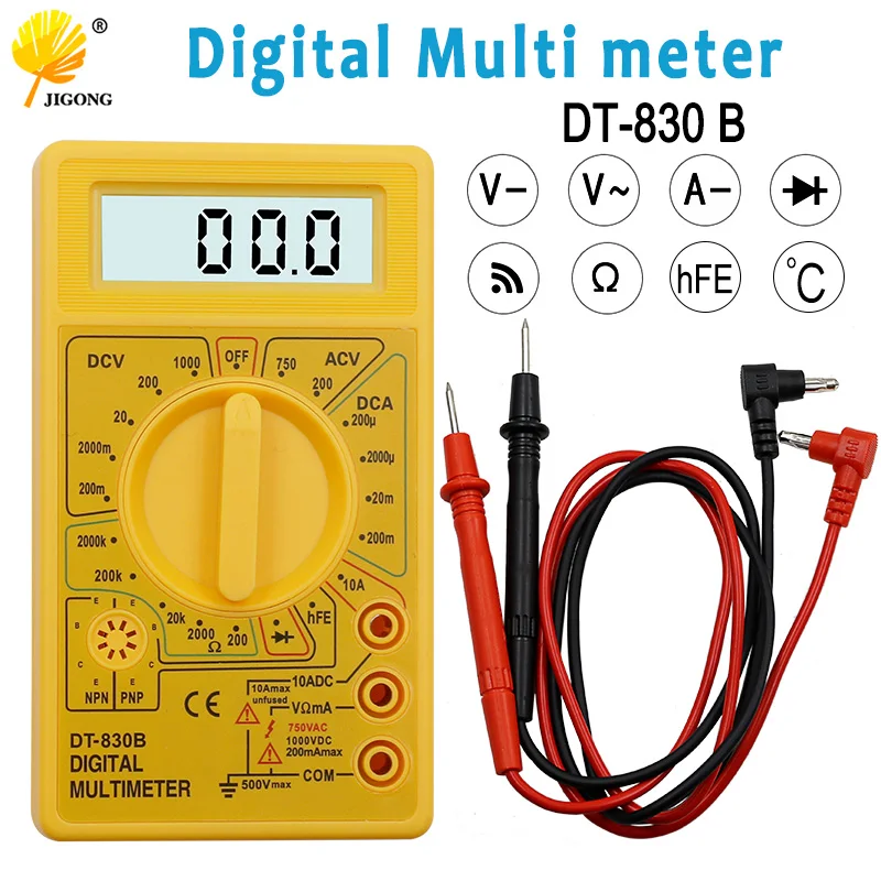 Digital Multimeter LCD DC AC Voltmeter Ammeter Ohm Tester AC DC Voltage Digital Ampere Power Meter Test
Digital Multimeter LCD DC AC Voltmeter Ammeter Ohm Tester AC DC Voltage Digital Ampere Power Meter Test