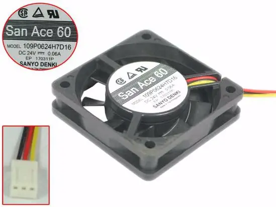 3-проводной Вентилятор охлаждения сервера Sanyo Denki 109P0624H7D16 DC 24 В 0,06a 60x60x15 мм
3-проводной Вентилятор охлаждения сервера Sanyo Denki 109P0624H7D16 DC 24 В 0,06a 60x60x15 мм