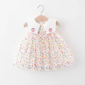 Baby Girls Dress 2020 Summer Color Dot Turn Down Collar A Line Mesh Dress Toddler Dress for 12M 18M 2T 3T 
Baby Girls Dress 2020 Summer Color Dot Turn Down Collar A Line Mesh Dress Toddler Dress for 12M 18M 2T 3T
