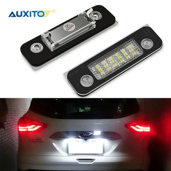 

2pcs Canbus No Error LED Car Lights For Ford Fiesta Fusion Mondeo MK2 LED Car License Number Plate Lamp Tail Light 6500K White