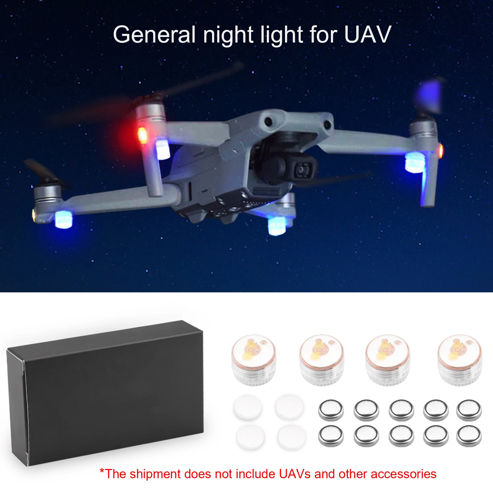 Mini Drone Compact and light weight Night Flight Strobe Lamp LED with battery Signal Flash Light For DJI Drone Mavic Air 2
Mini Drone Compact and light weight Night Flight Strobe Lamp LED with battery Signal Flash Light For DJI Drone Mavic Air 2