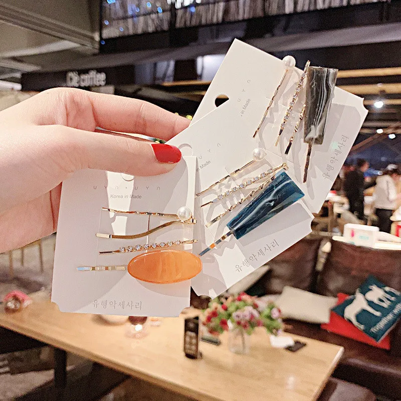 4pcs/set Fashion Acetate Hair Clip for Women Bobby Pin Elegant Korean Barrette Hairpin Girls Hair Styling Accessories Wholesale 
4pcs/set Fashion Acetate Hair Clip for Women Bobby Pin Elegant Korean Barrette Hairpin Girls Hair Styling Accessories Wholesale