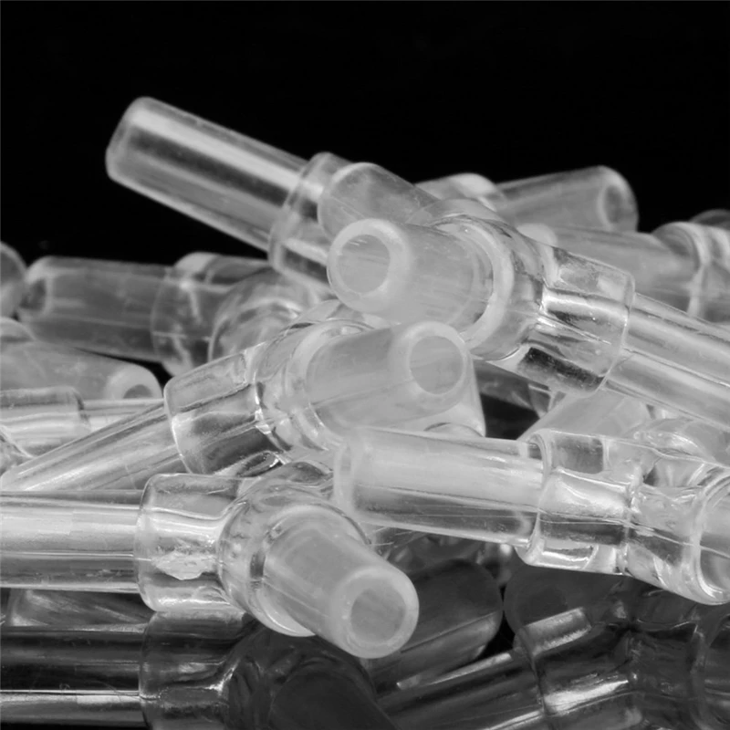 6 10Pcs 3 Way Clear Connector Air Oxygen Valves Aquarium Fish Tank Tubing Y-Shaped