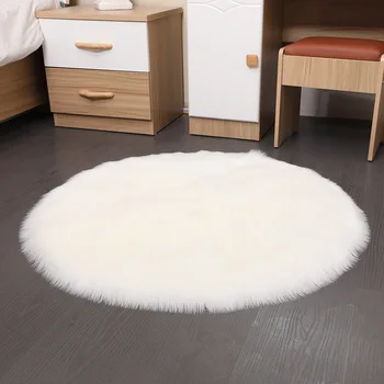 Soft Long Wool Carpet Circle Plush Mats Dressing Table Living Room Bedroom Bedside Faux Wool Carpet
Soft Long Wool Carpet Circle Plush Mats Dressing Table Living Room Bedroom Bedside Faux Wool Carpet