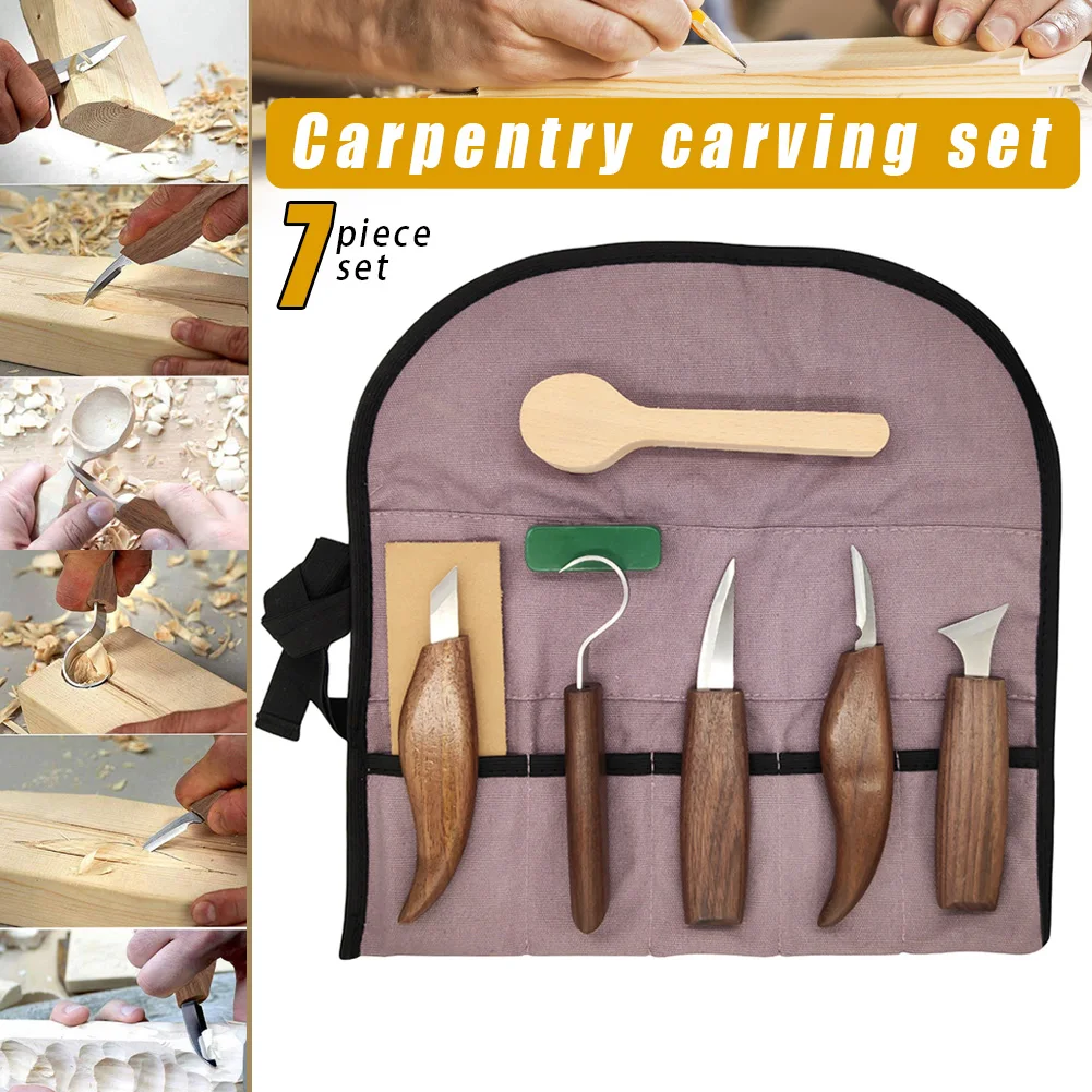 7pcs/set Chisel Woodworking Cutter Hand Tool Set Wood Carving Cutter DIY Woodcarving Sculptural Tool TN99
7pcs/set Chisel Woodworking Cutter Hand Tool Set Wood Carving Cutter DIY Woodcarving Sculptural Tool TN99